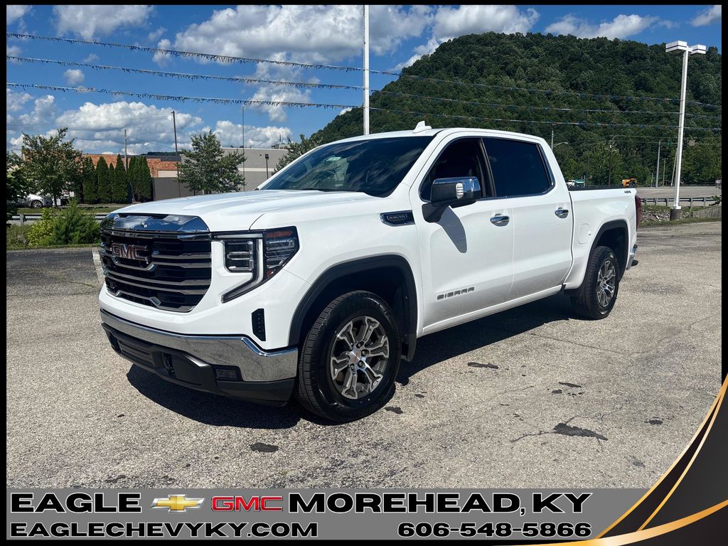 Summit White 2025 GMC Sierra 1500 Pickup Truck Four-Wheel Drive Automatic