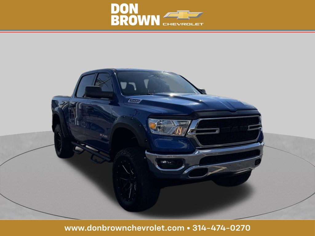 Blue Streak Pearlcoat 2019 RAM 1500 Pickup Truck Four-Wheel Drive 8-Speed Automatic