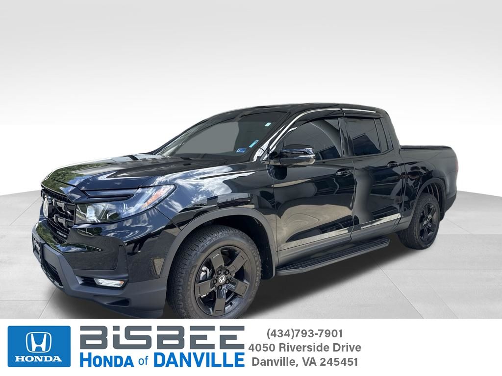 Black 2025 Honda Ridgeline Pickup Truck All-Wheel Drive 9-Speed Automatic
