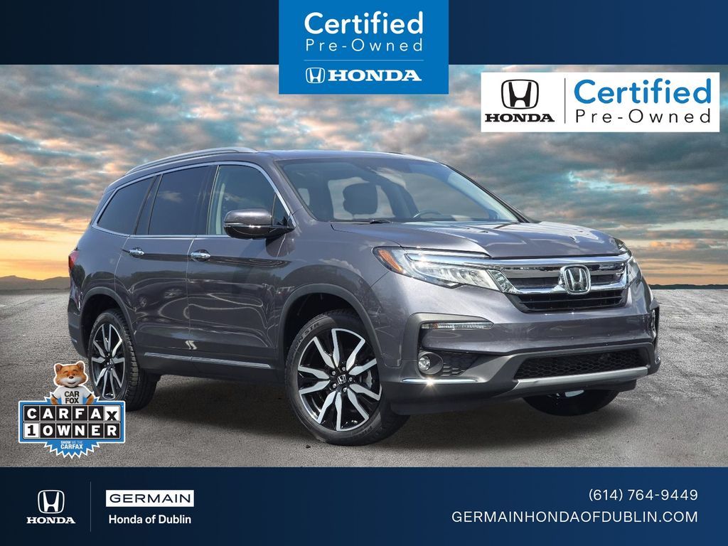 Gray (Modern Steel Metallic) 2022 Honda Pilot SUV / Crossover All-Wheel Drive 9-Speed Automatic