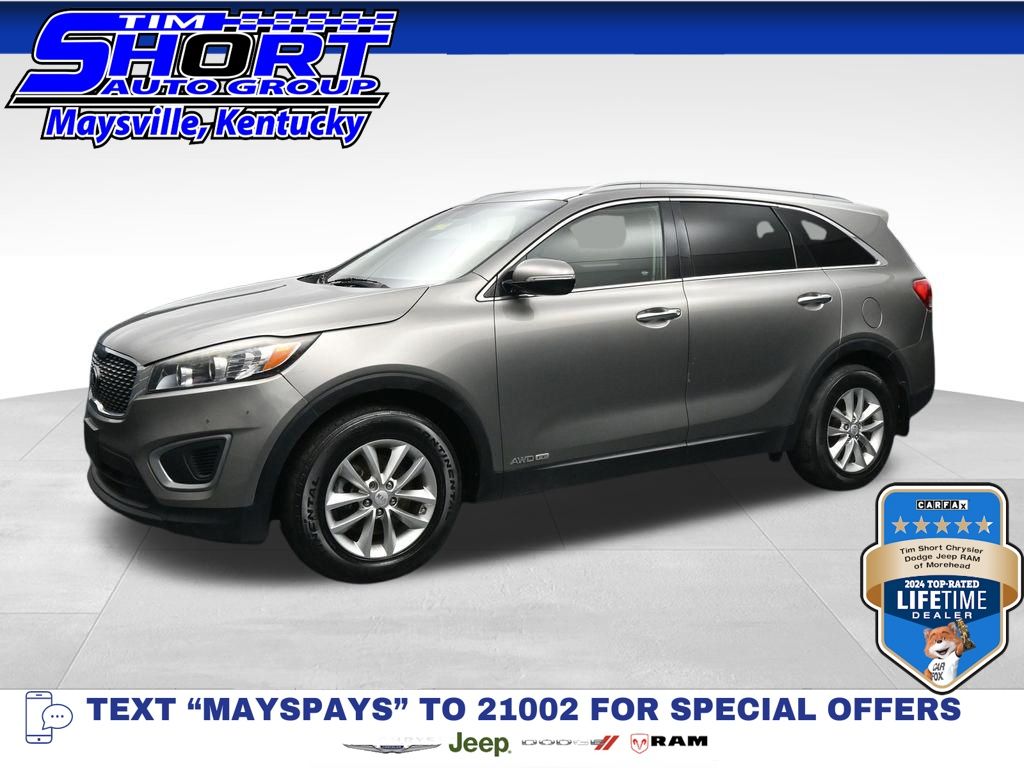 Titanium Silver 2016 Kia Sorento LX V6 AWD SUV / Crossover All-Wheel Drive 6-Speed Automatic