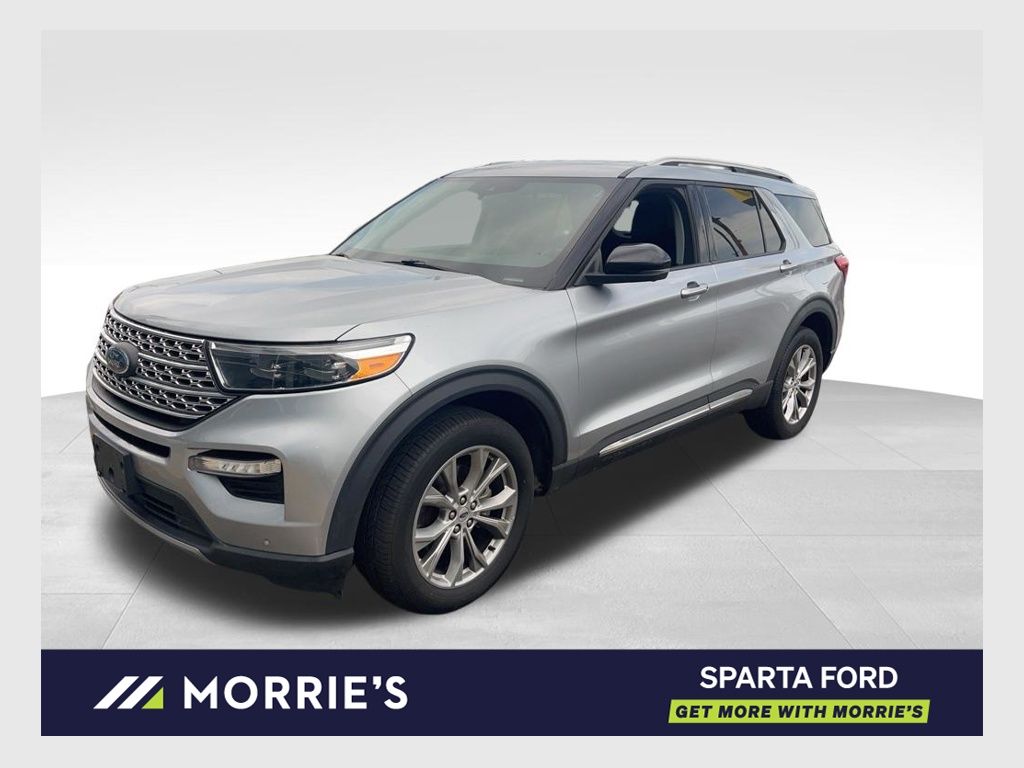 Silver Metallic 2022 Ford Explorer SUV / Crossover All-Wheel Drive Automatic