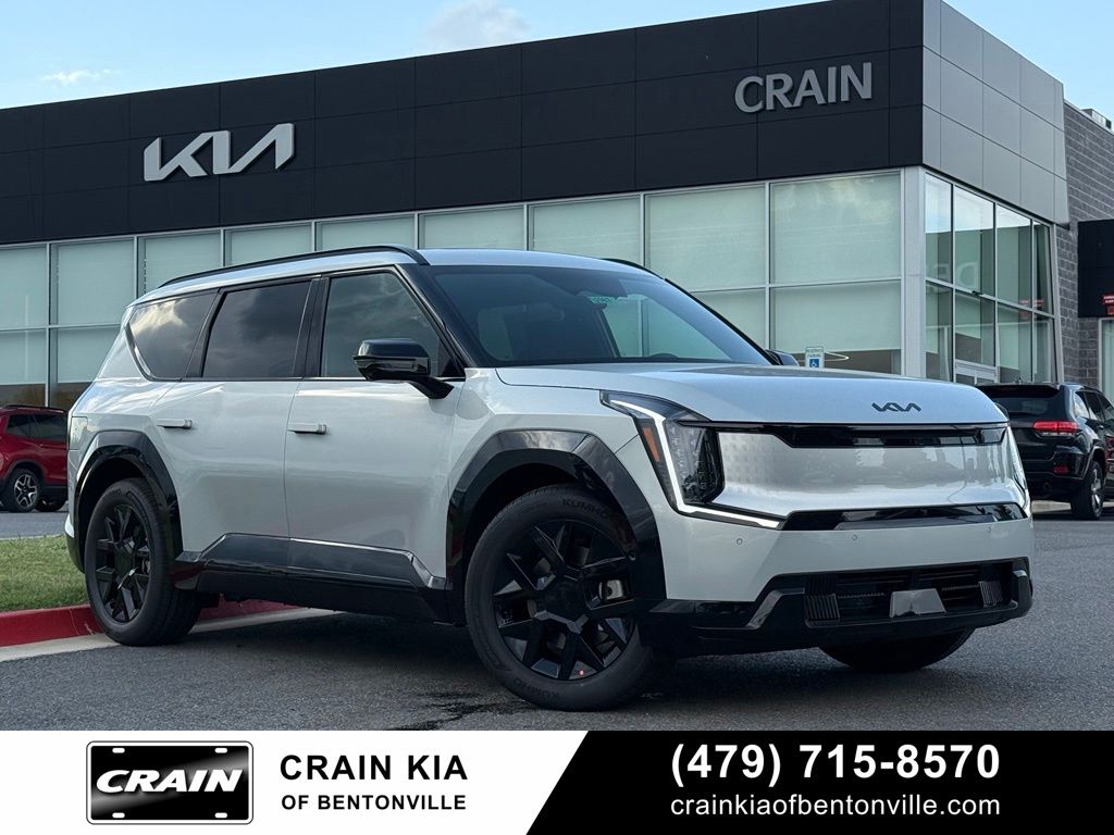 White (Ivory) 2026 Kia EV9 SUV / Crossover All-Wheel Drive 1-Speed Automatic