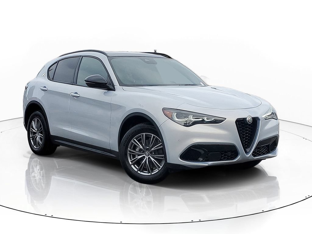 Moonlight Gray Metallic 2024 Alfa Romeo Stelvio SUV / Crossover All-Wheel Drive 8-Speed Automatic
