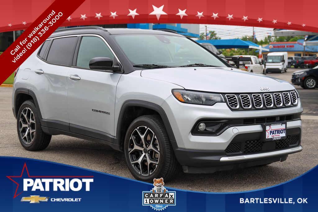 Silver Zynith Metallic Clearcoat 2025 Jeep Compass Limited 4WD SUV / Crossover Four-Wheel Drive 8-Speed Automatic