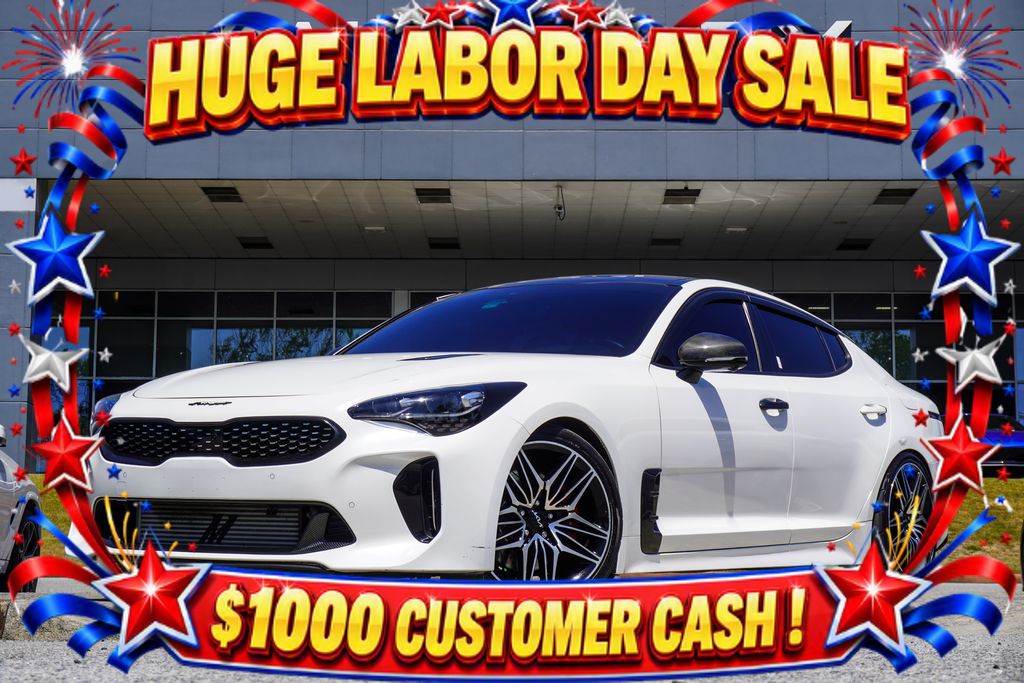 Snow White Pearl 2023 Kia Stinger Sedan Rear-Wheel Drive 8-Speed Automatic