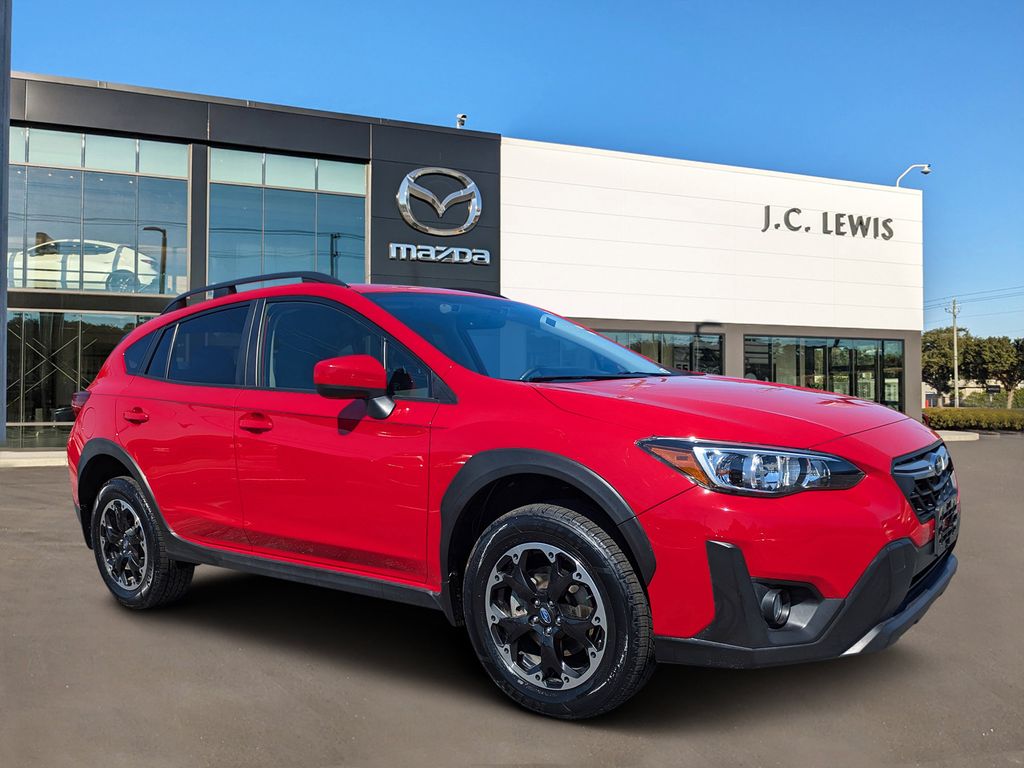 Pure Red 2021 Subaru Crosstrek Premium AWD SUV / Crossover All-Wheel Drive Continuously Variable Transmission