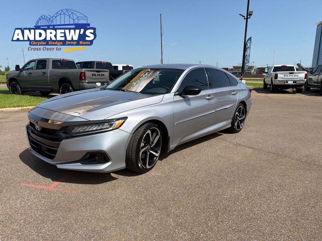 Gray 2022 Honda Accord Sedan Front-Wheel Drive Continuously Variable Transmission