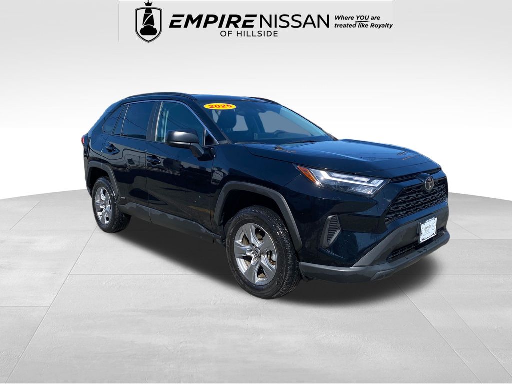 Midnight Black Metallic 2025 Toyota RAV4 Hybrid LE AWD SUV / Crossover All-Wheel Drive Continuously Variable Transmission