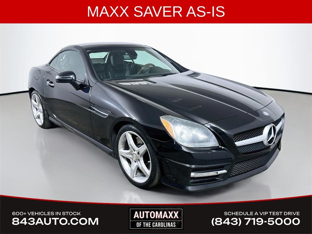 Black 2012 Mercedes-Benz SLK Convertible Rear-Wheel Drive 7-Speed Automatic