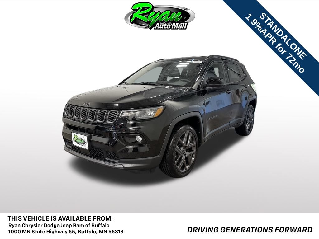 Diamond Black Crystal PearlCoat 2026 Jeep Compass SUV / Crossover Four-Wheel Drive 8-Speed Automatic