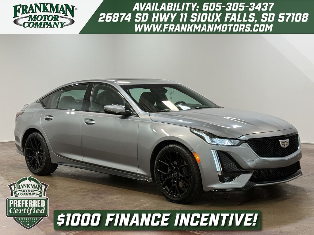 Argent Silver Metallic 2024 Cadillac CT5 Sport AWD Sedan All-Wheel Drive Automatic