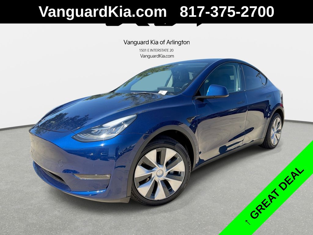 Blue 2021 Tesla Model Y Long Range AWD SUV / Crossover All-Wheel Drive 1-Speed Automatic