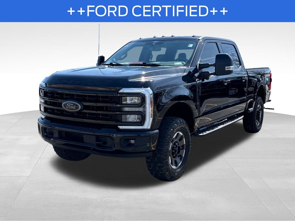 Agate Black Metallic 2024 Ford F-350 Super Duty Lariat Crew Cab 4WD Pickup Truck Four-Wheel Drive Automatic