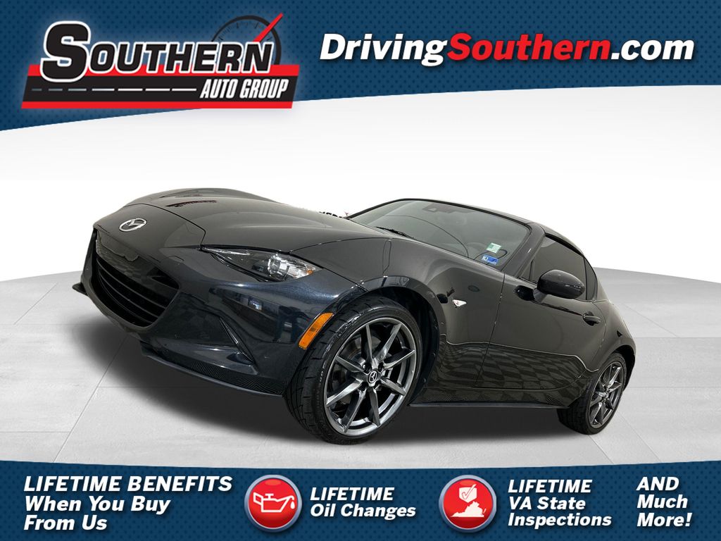 Jet Black Mica 2021 Mazda MX-5 Miata RF Grand Touring RWD Convertible Rear-Wheel Drive 6-Speed Automatic