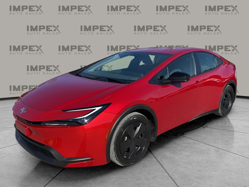 Red 2024 Toyota Prius Hatchback Front-Wheel Drive Continuously Variable Transmission