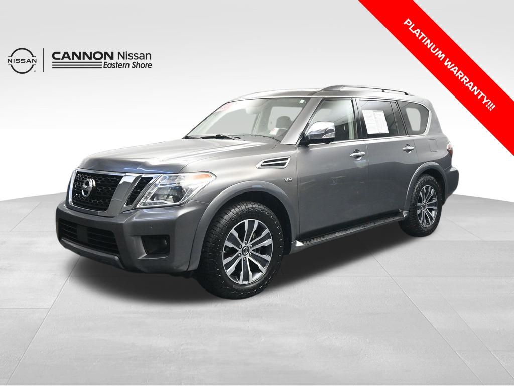 Gray (Gun Metallic) 2020 Nissan Armada SL RWD SUV / Crossover 4X2 7-Speed Automatic