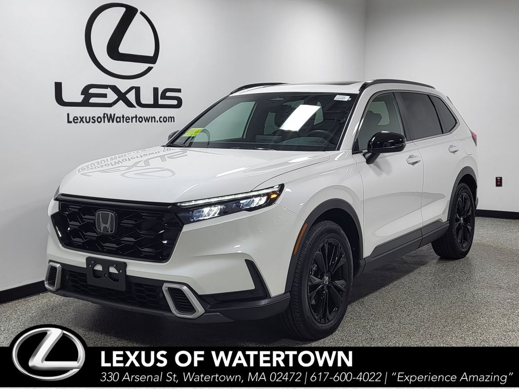 Platinum White Pearl 2024 Honda CR-V Hybrid SUV / Crossover All-Wheel Drive Continuously Variable Transmission