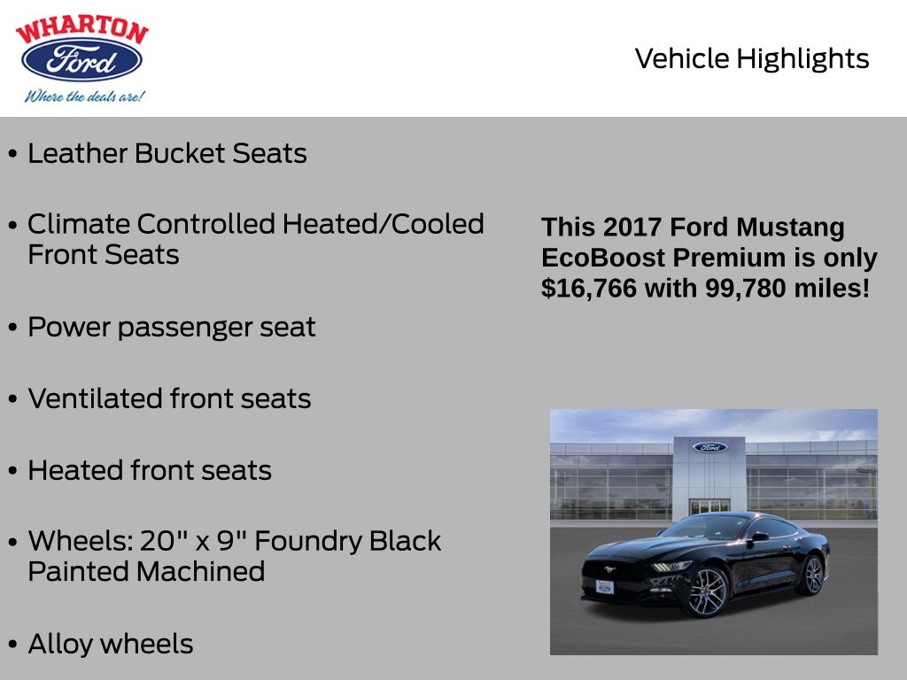 2017 Ford Mustang EcoBoost Premium - 10