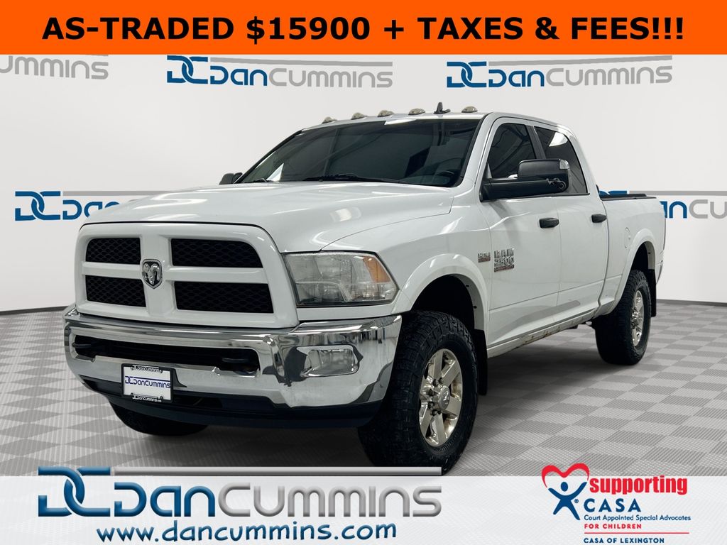 Bright White Clearcoat 2015 RAM 2500 Outdoorsman Crew Cab 4WD Pickup Truck Four-Wheel Drive 6-Speed Automatic