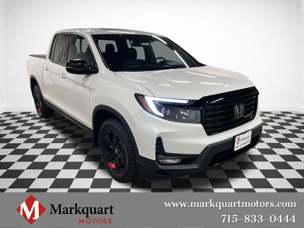Platinum White Pearl 2023 Honda Ridgeline Pickup Truck All-Wheel Drive 9-Speed Automatic