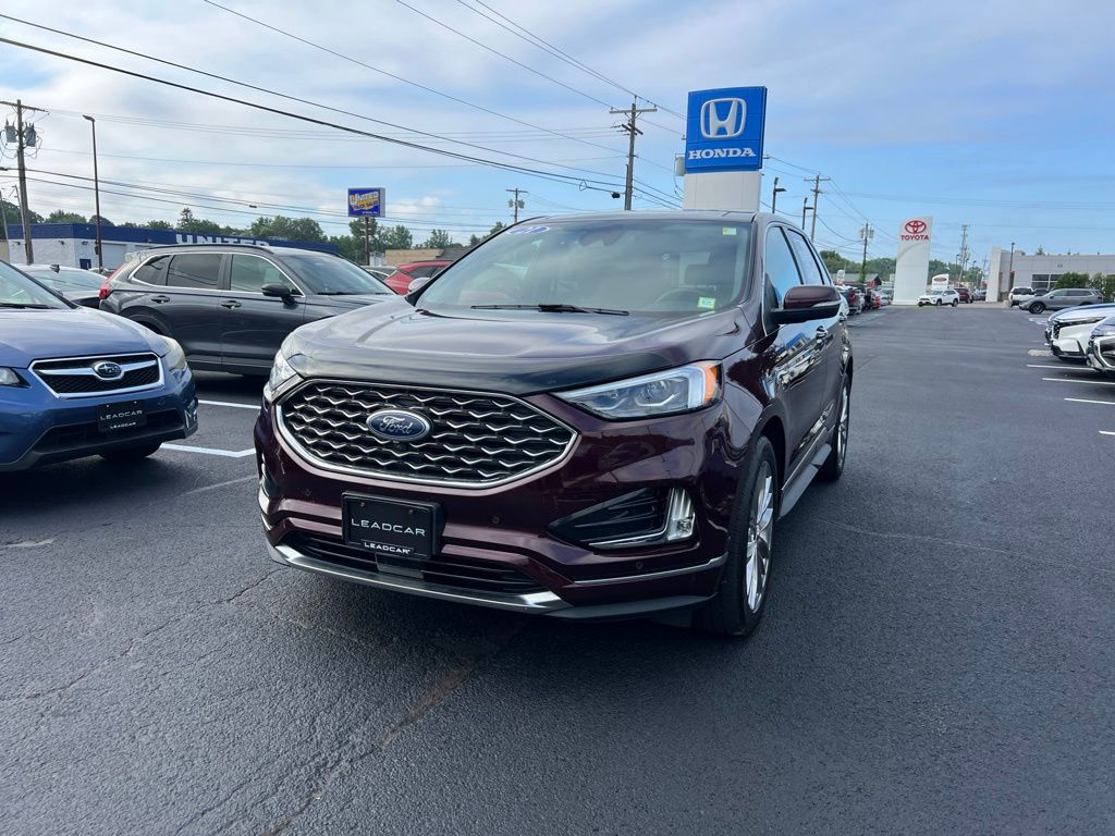 Red (Burgundy) 2021 Ford Edge SUV / Crossover All-Wheel Drive 8-Speed Automatic