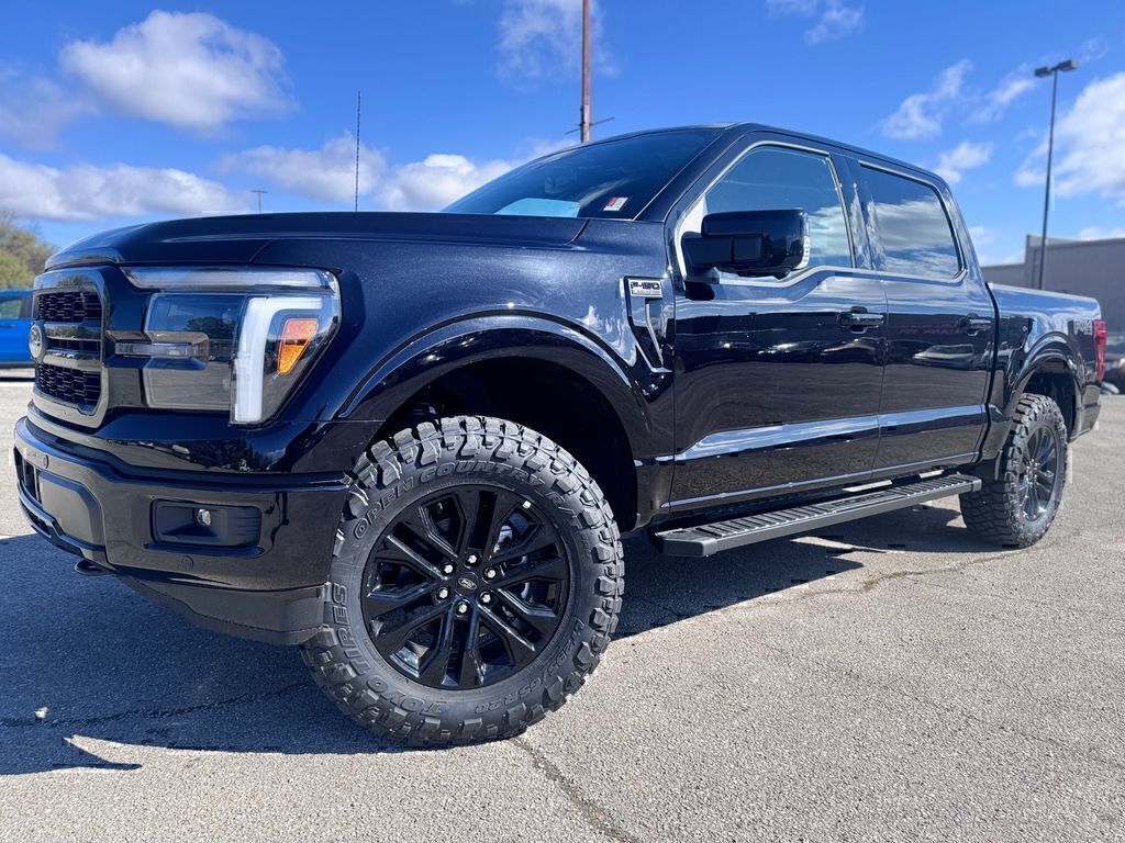 Black Metallic 2026 Ford F-150 Lariat SuperCrew 4WD Pickup Truck Four-Wheel Drive Automatic