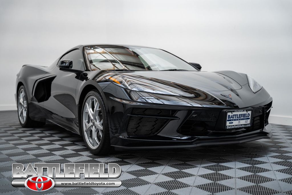 Black 2023 Chevrolet Corvette Coupe Rear-Wheel Drive 8-Speed Dual Clutch