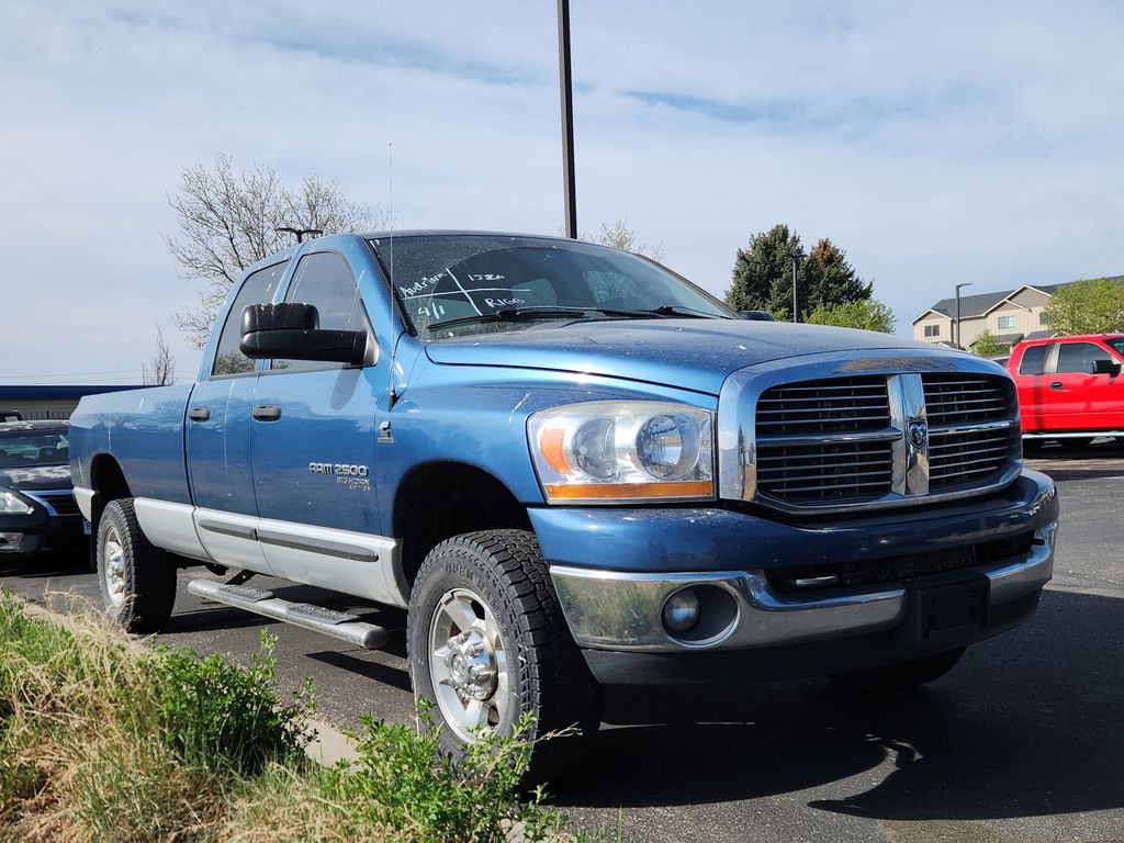 Atlantic Blue Pearlcoat 2006 Dodge RAM 2500 SLT Quad Cab 4WD Pickup Truck Four-Wheel Drive 4-Speed Automatic
