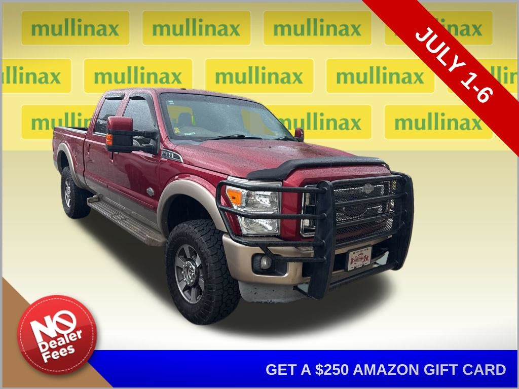 Ruby Red Metallic Tinted Clearcoat 2013 Ford F-350 Super Duty Pickup Truck Four-Wheel Drive 6-Speed Automatic Overdrive