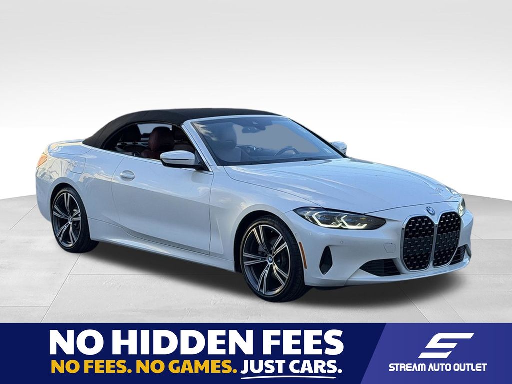 Mineral White Metallic 2024 BMW 4 Series Convertible All-Wheel Drive 8-Speed Automatic