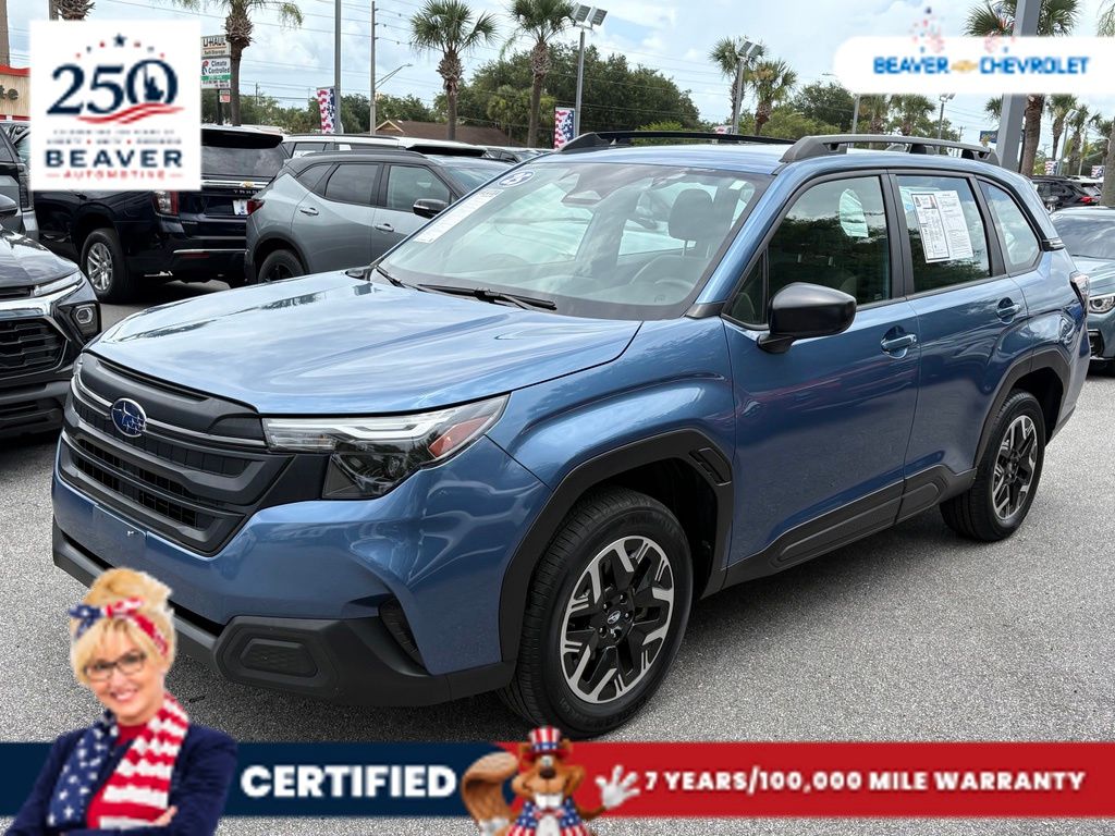 Horizon Blue 2025 Subaru Forester SUV / Crossover All-Wheel Drive Continuously Variable Transmission