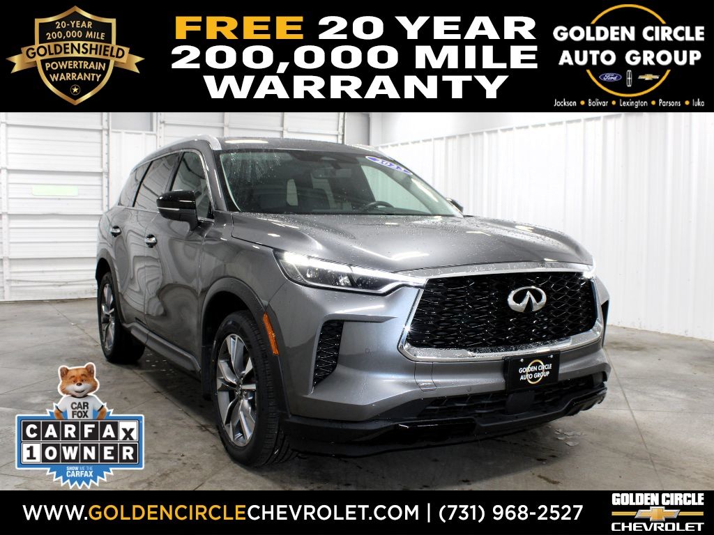 Gray (Graphite Shadow) 2023 INFINITI QX60 Luxe FWD SUV / Crossover Front-Wheel Drive 9-Speed Automatic