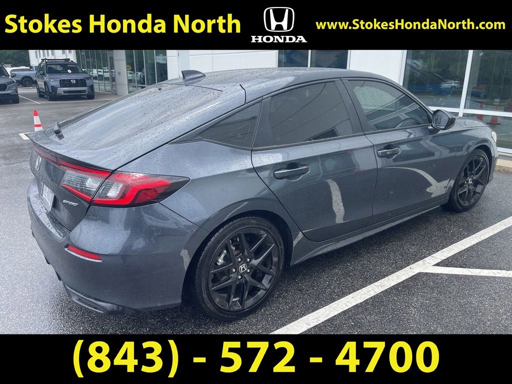 2025 Honda Civic Sport Gray at Stokes Honda North