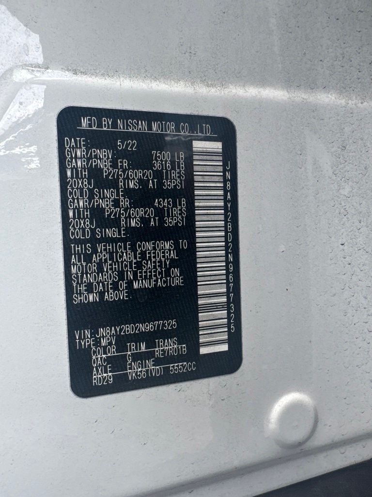 Used 2022 White Nissan SL image 6