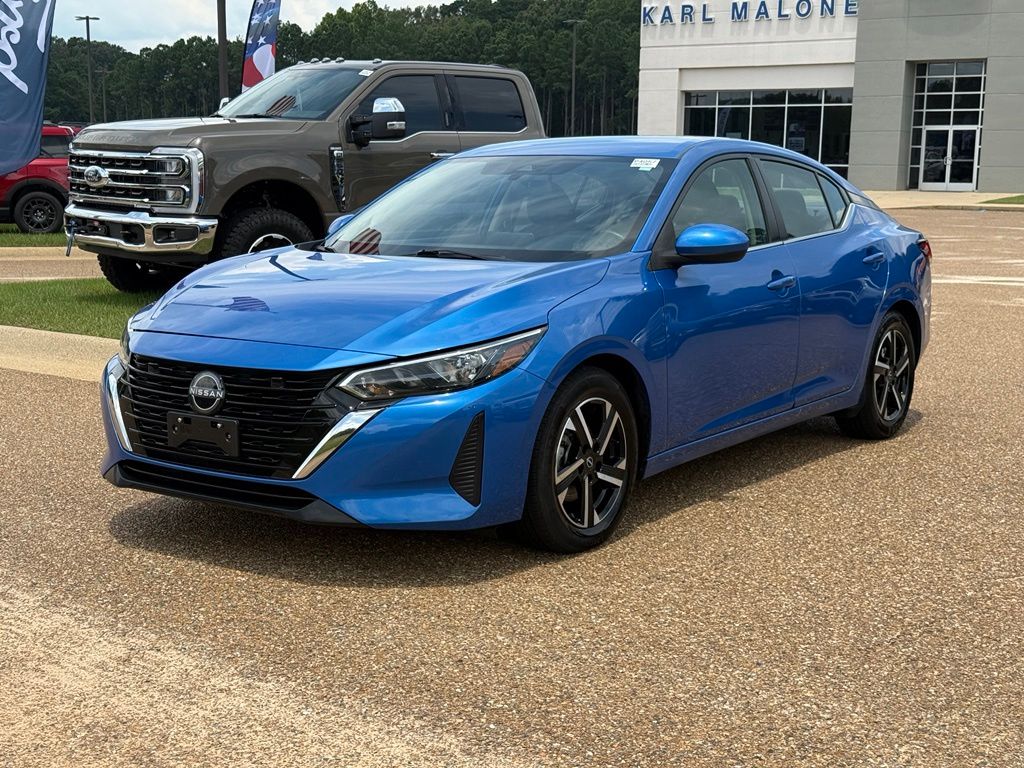 Electric Blue Metallic 2025 Nissan Sentra Sedan Front-Wheel Drive Continuously Variable Transmission