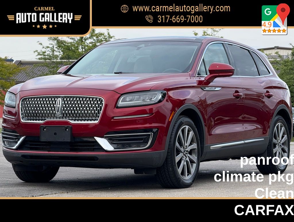 Ruby Red Metallic 2019 Lincoln Nautilus SUV / Crossover Front-Wheel Drive 8-Speed Automatic