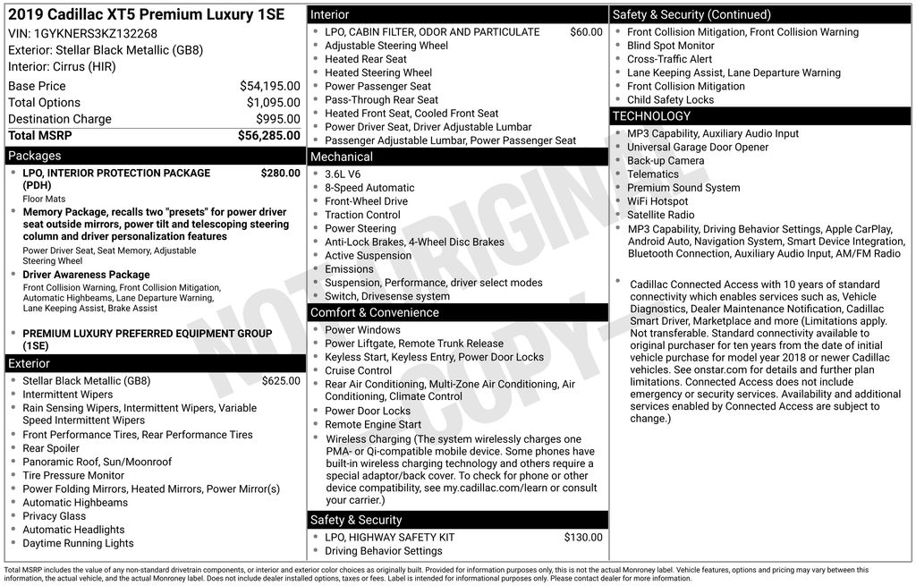 Certified Used 2019 Black Cadillac Premium Luxury image 5