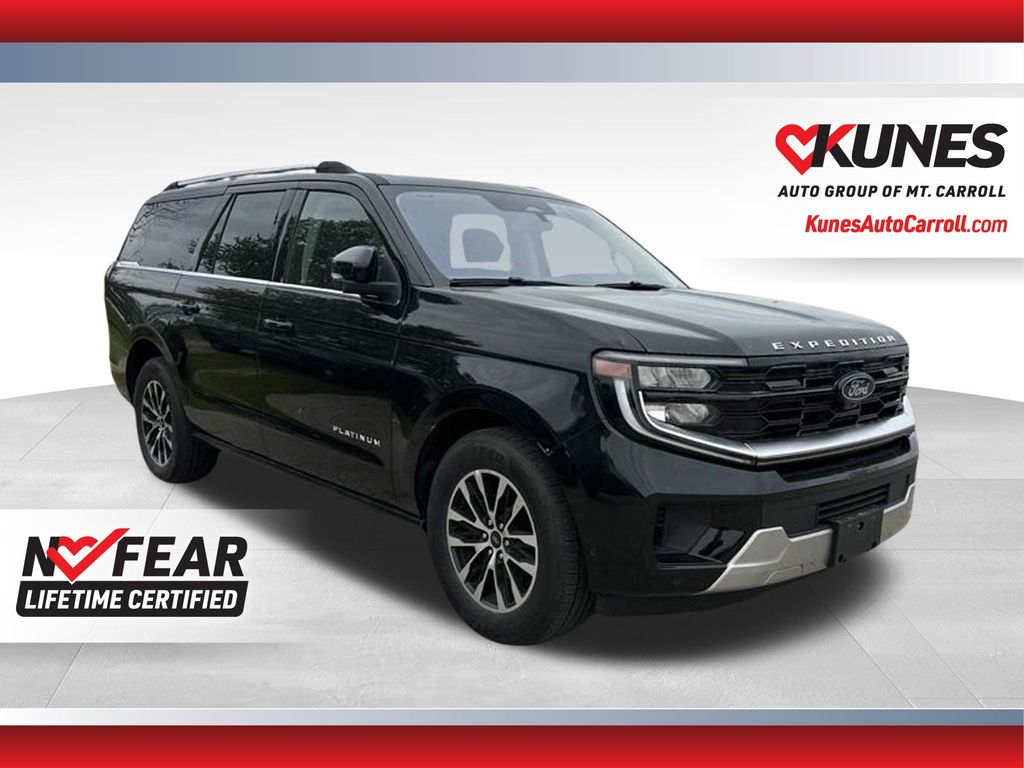 Black Metallic 2025 Ford Expedition MAX Platinum 4WD SUV / Crossover Four-Wheel Drive Automatic