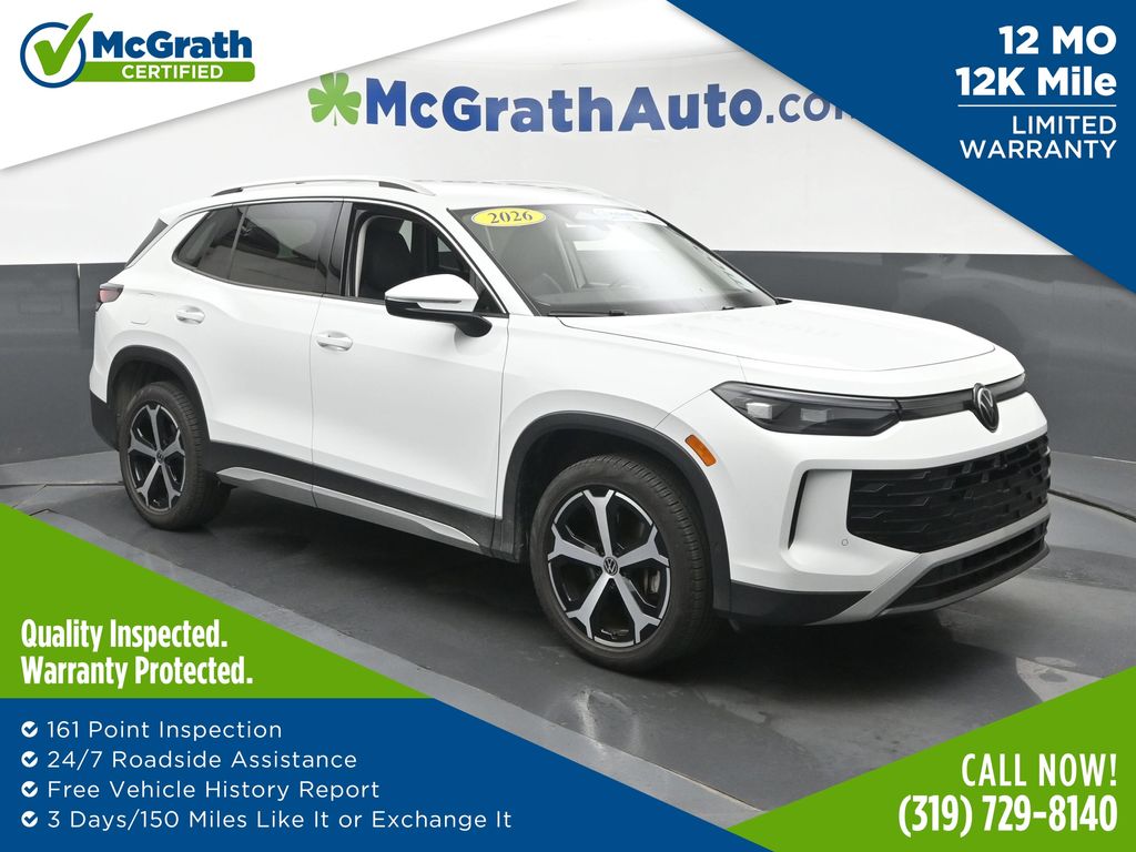 White 2026 Volkswagen Tiguan SUV / Crossover All-Wheel Drive 8-Speed Automatic