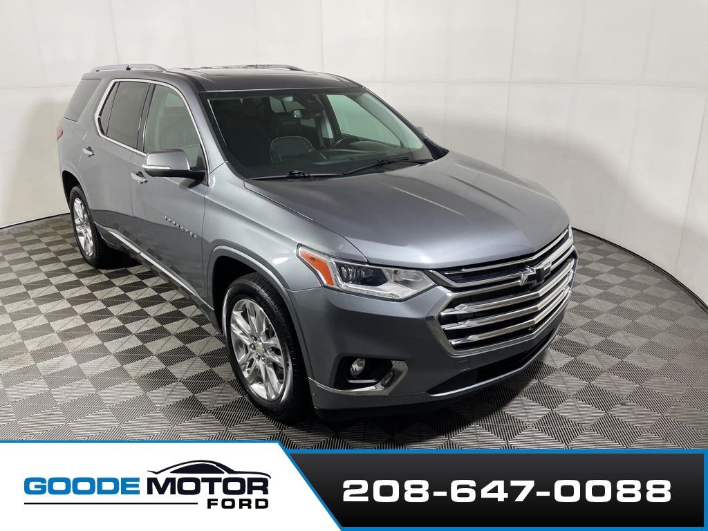 Gray (Satin Steel Metallic) 2021 Chevrolet Traverse SUV / Crossover Four-Wheel Drive 9-Speed Automatic