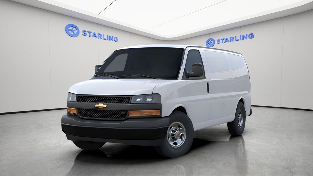 Summit White 2026 Chevrolet Express Cargo Van Rear-Wheel Drive 8-Speed Automatic Overdrive