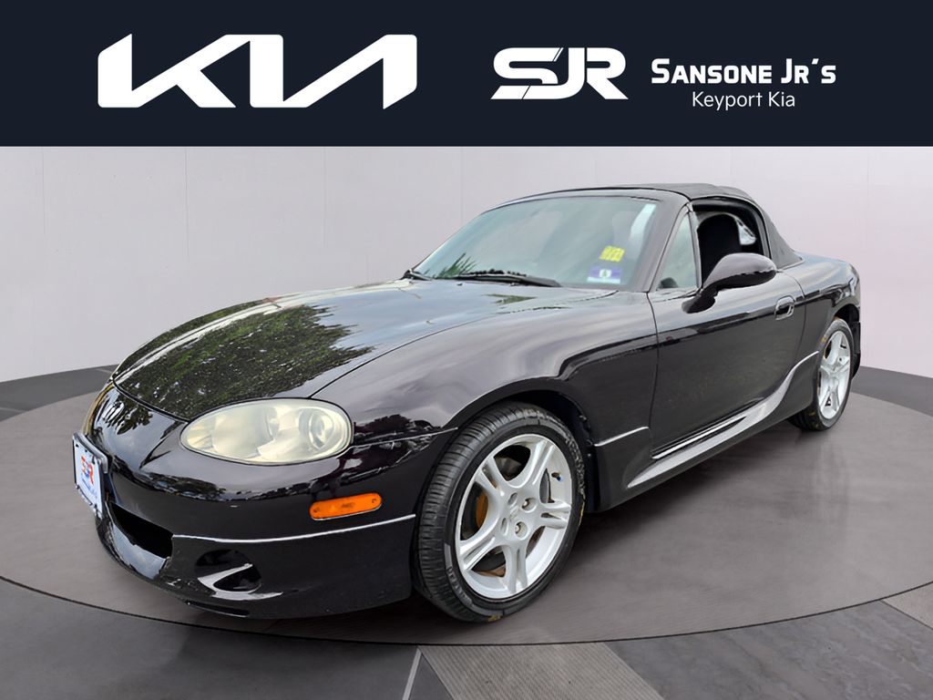 2004 Mazda MX-5 Miata Negro (Black Cherry Mica) Descapotable  4 velocidades Automática marcha alta