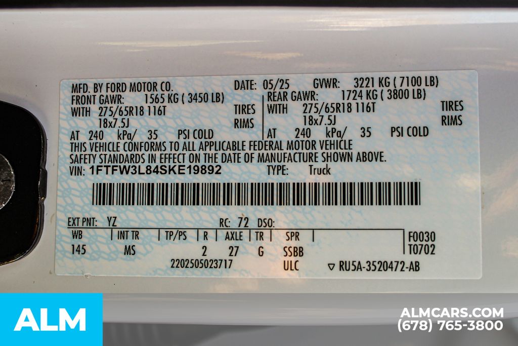 Used 2025 White Ford XLT image 36