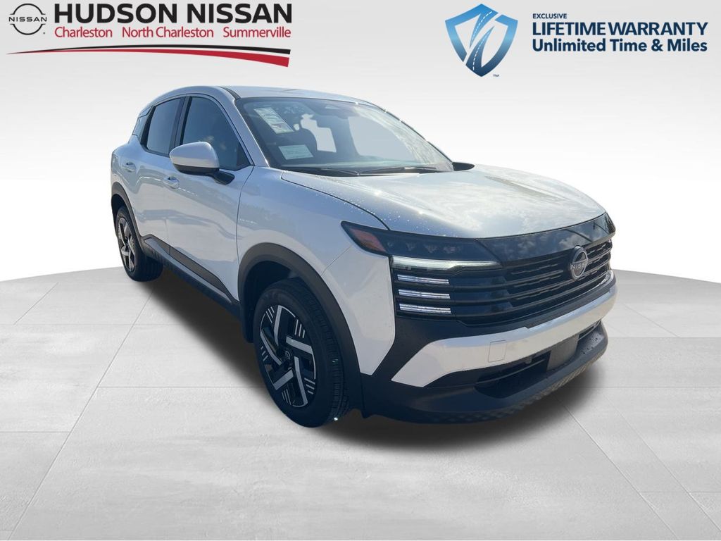 2025 Aspen White Tricoat Nissan Kicks SV SUV