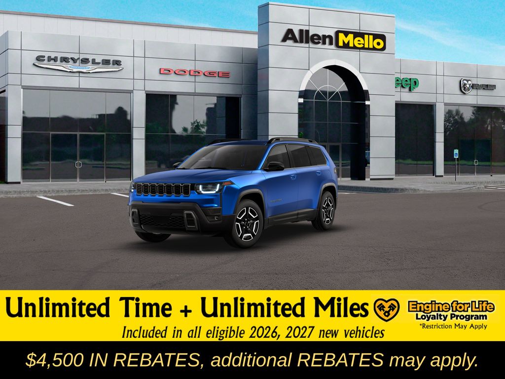 Hydro Blue Pearlcoat 2026 Jeep Cherokee SUV / Crossover Four-Wheel Drive Continuously Variable Transmission
