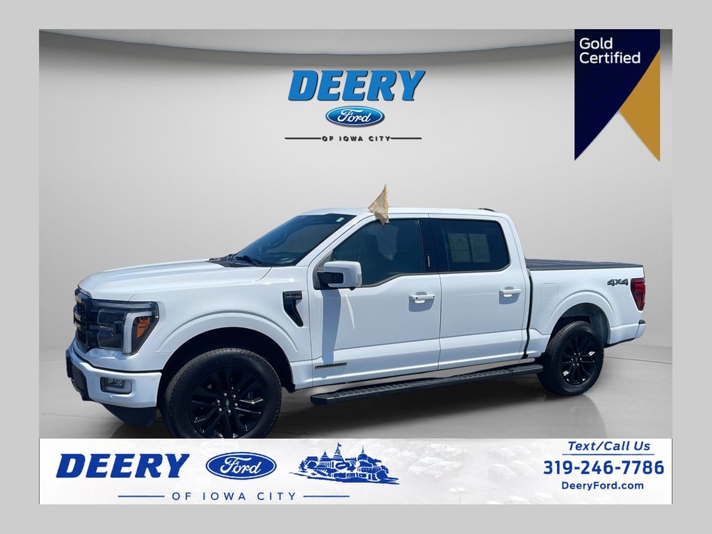 Oxford White 2024 Ford F-150 Pickup Truck Four-Wheel Drive 10-Speed Automatic