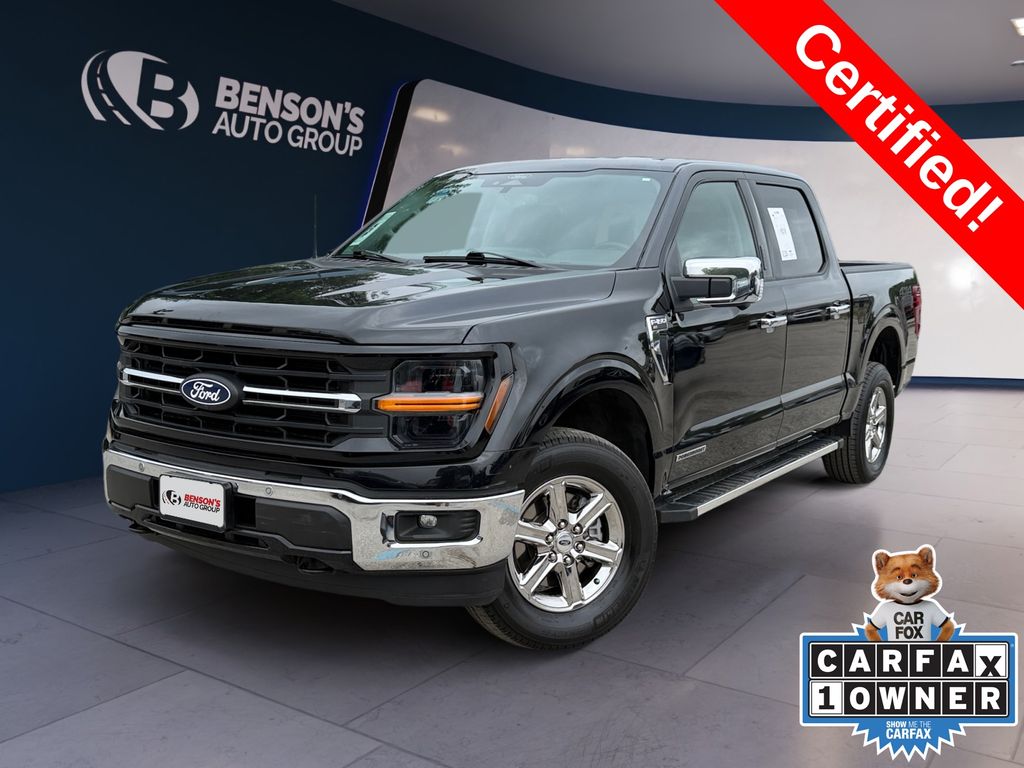Black Metallic 2024 Ford F-150 Pickup Truck Four-Wheel Drive Automatic