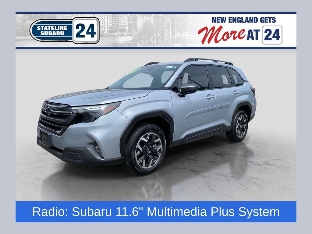 Ice Silver Metallic 2025 Subaru Forester SUV / Crossover All-Wheel Drive Continuously Variable Transmission