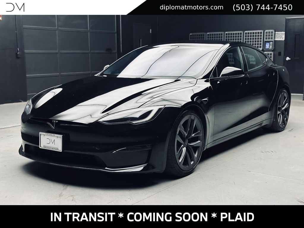 Black 2022 Tesla Model S Sedan All-Wheel Drive 1-Speed Automatic